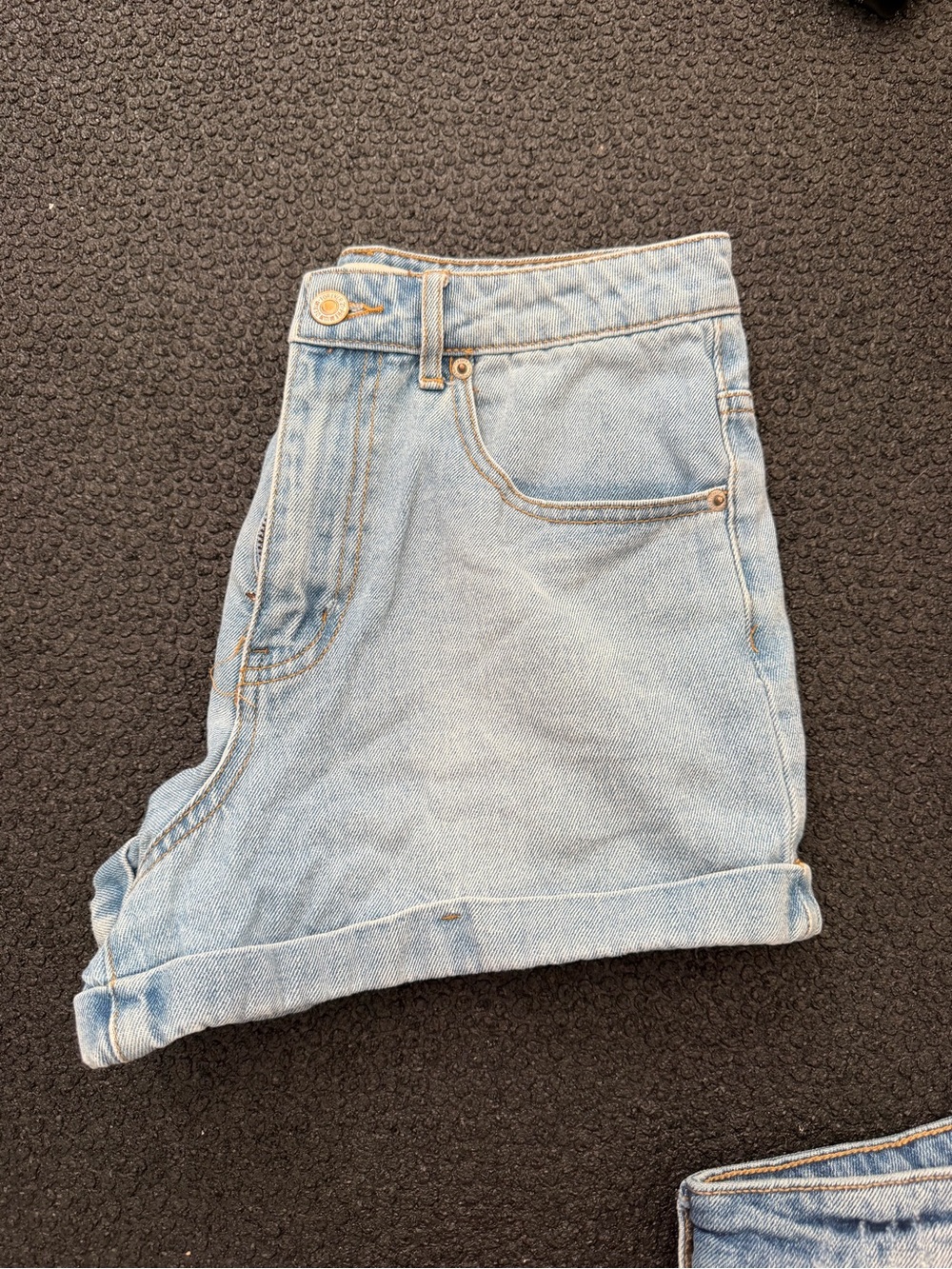 Forever 21 Light Wash High-Rise Denim Shorts